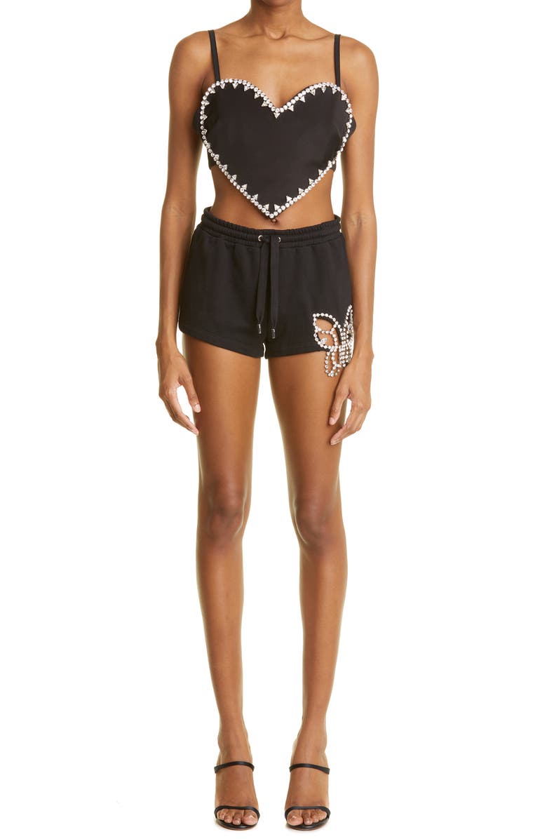 Area Crystal Spike Heart Top, Alternate, color, 