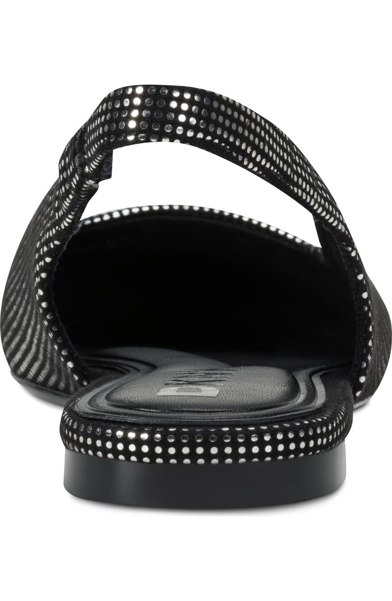 DKNY Darrow Slingback Flat, Alternate, color, Black/Black