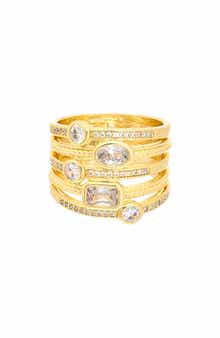 Layered CZ Ring