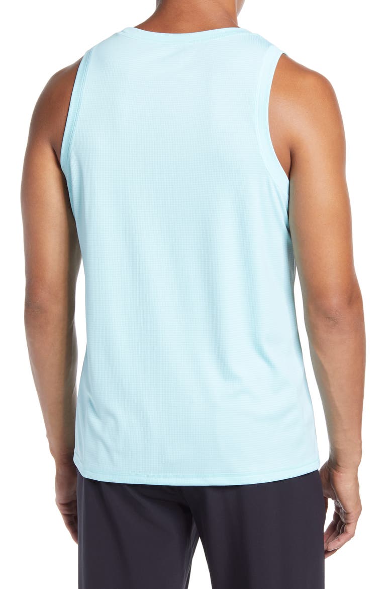 Silver Tech Tank Top, Alternate, color, TEAL TINT