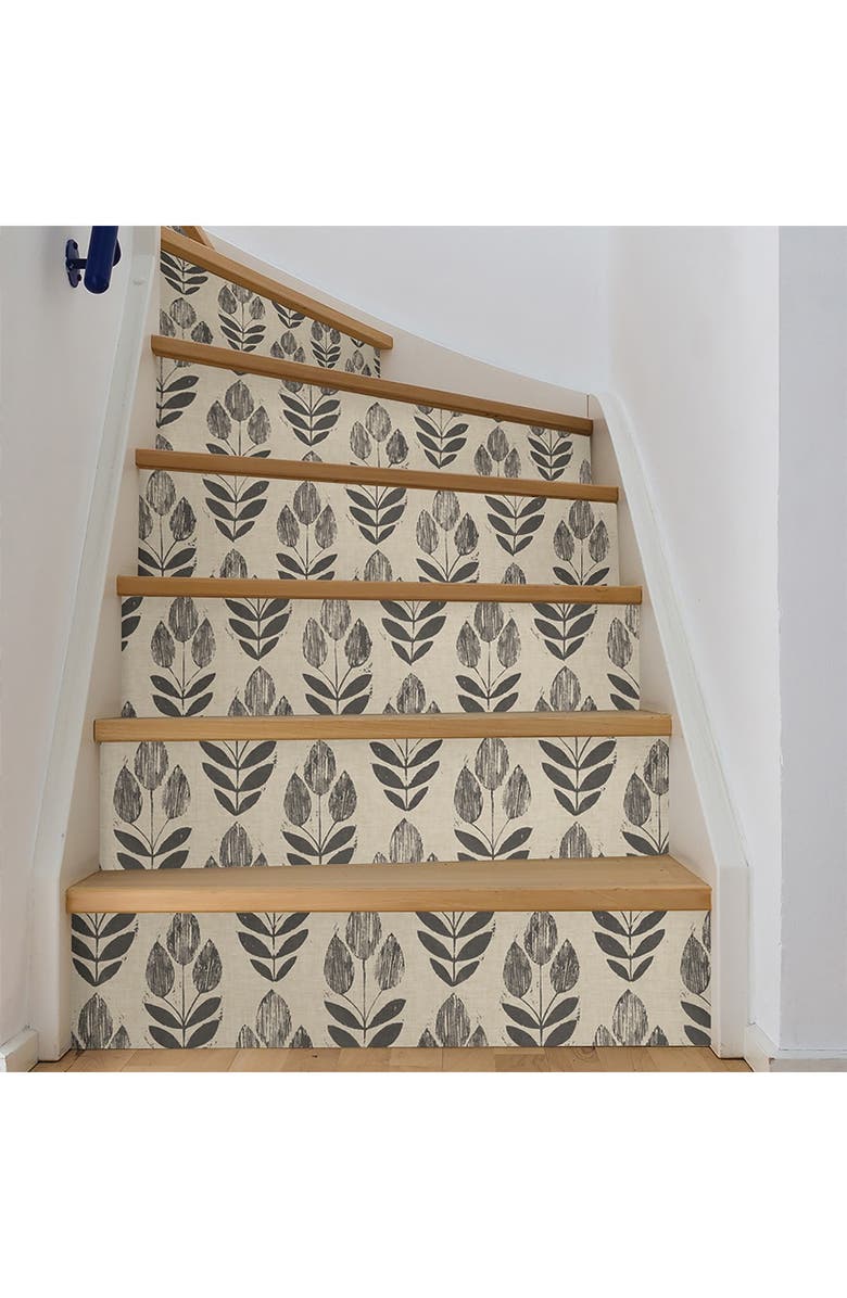 Wallpops Folk Tulip Peel N Stick Wallpaper, Alternate, color, Neutral