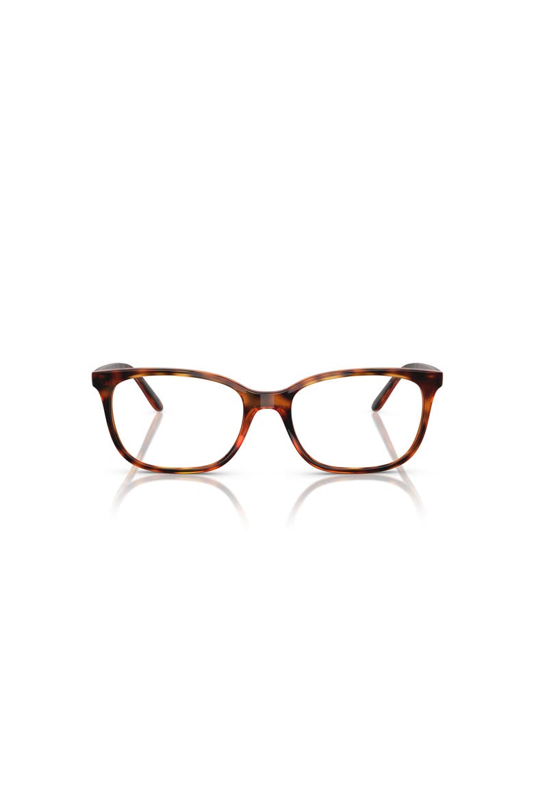 51mm Rectangle optical glasses, Alternate, color, Brown