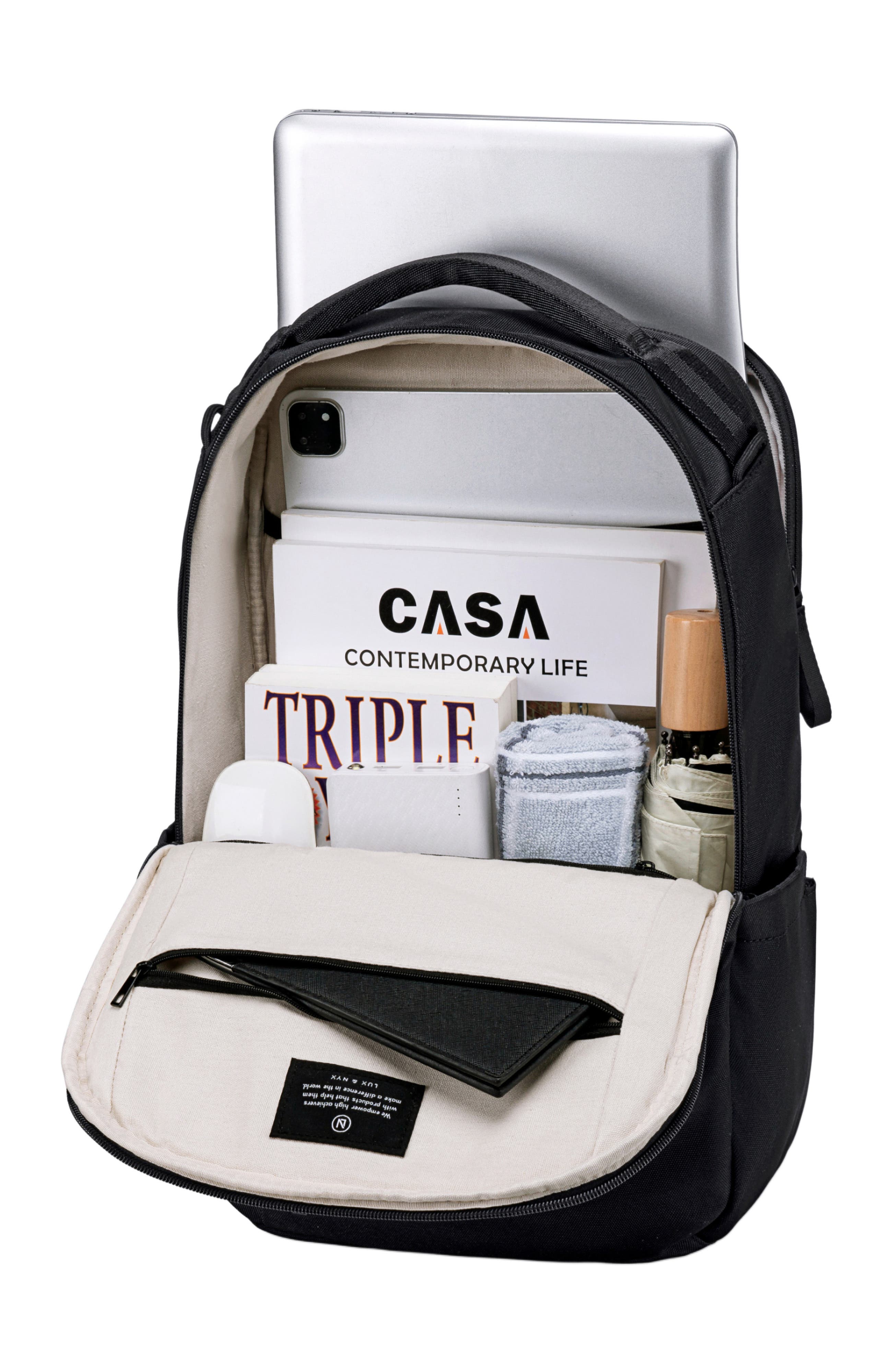 Lux and Nyx Purpose 16-Inch Laptop Work Bag for Women, Alternate, color, Black