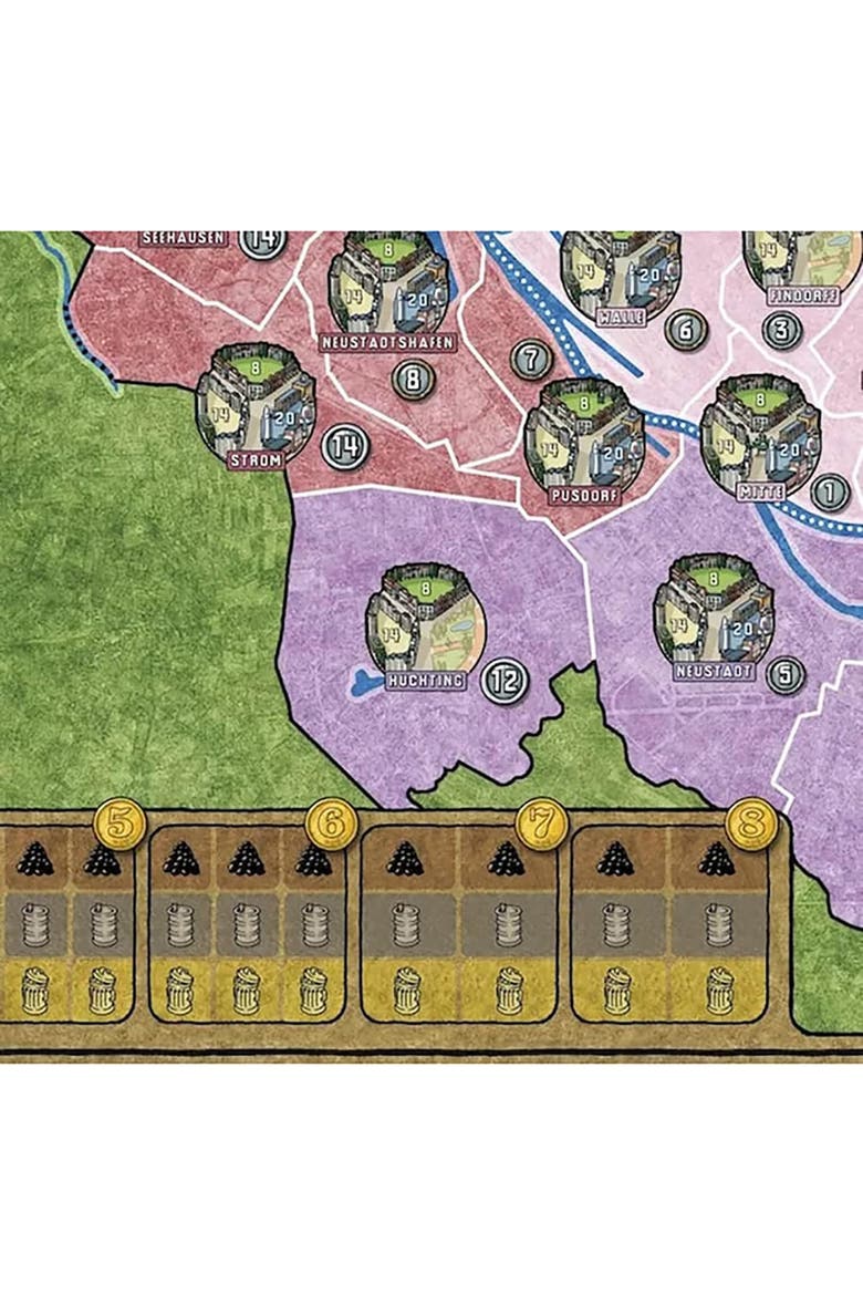 Power Grid Bremen, Manhattan Strategy Board Game, Alternate, color, Multicolored