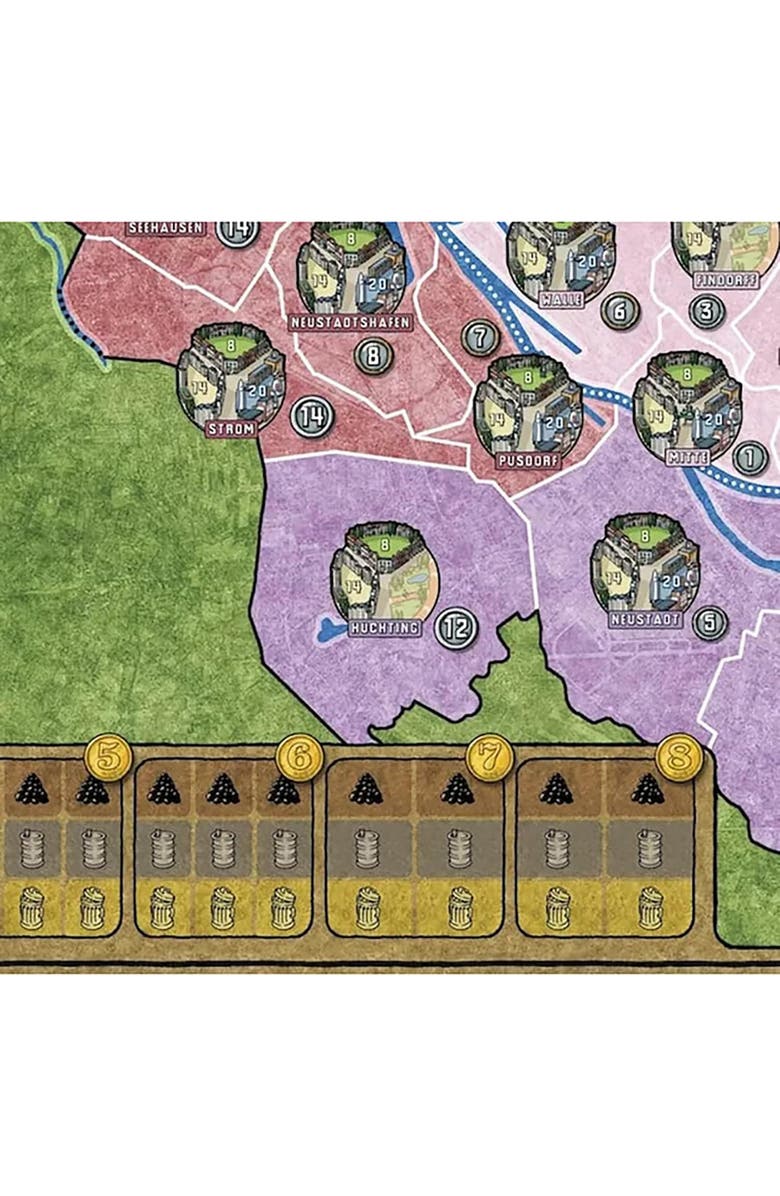 Rio Grande Games Power Grid Bremen, Manhattan Strategy Board Game, Alternate, color, Multicolored