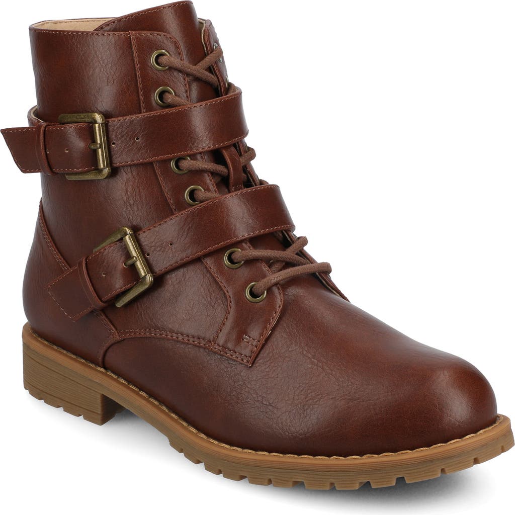 Journee Collection Juliah Buckle Boot In Brown