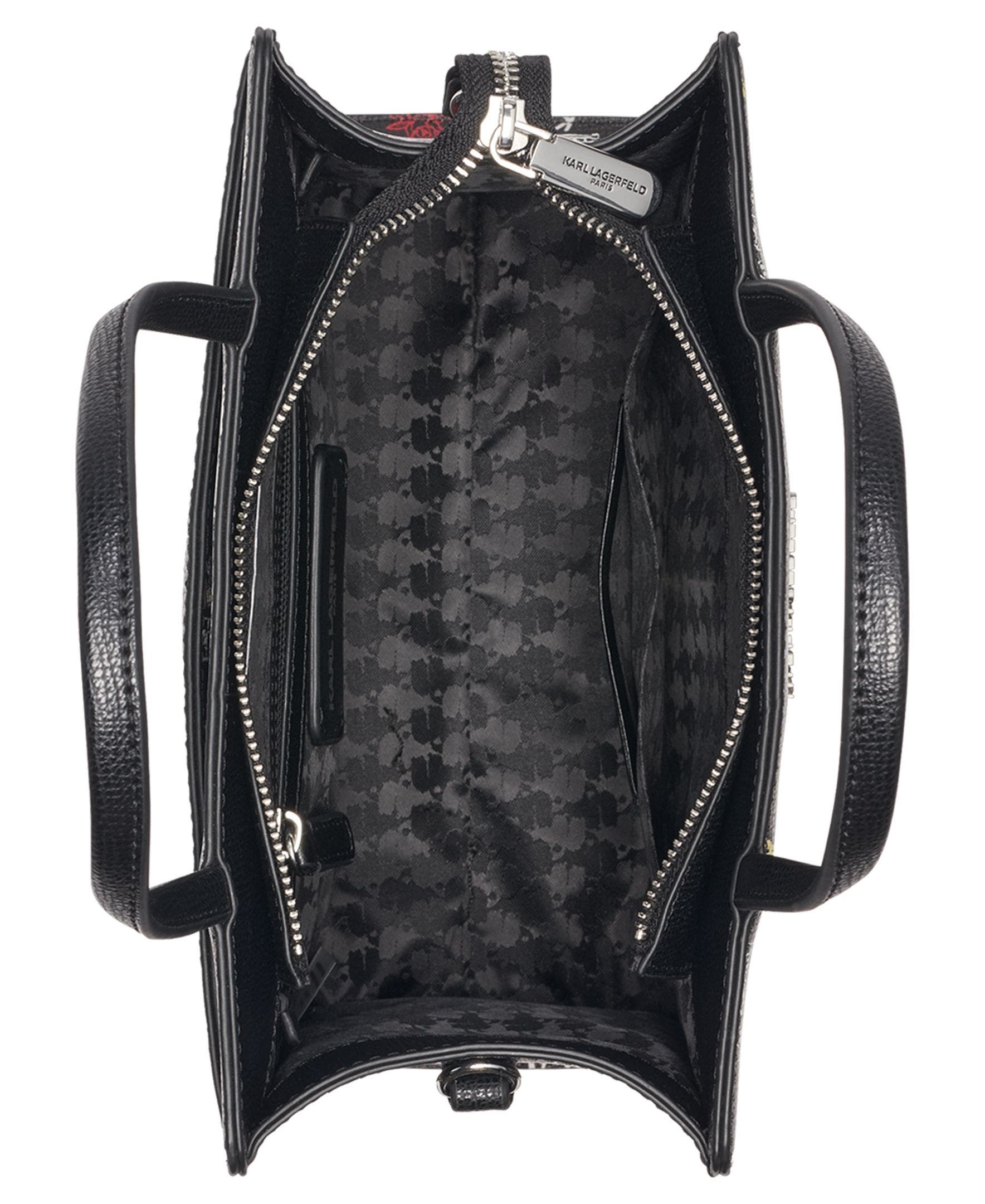 KARL LAGERFELD PARIS Maybelle Satchel, Alternate, color, Black Multi