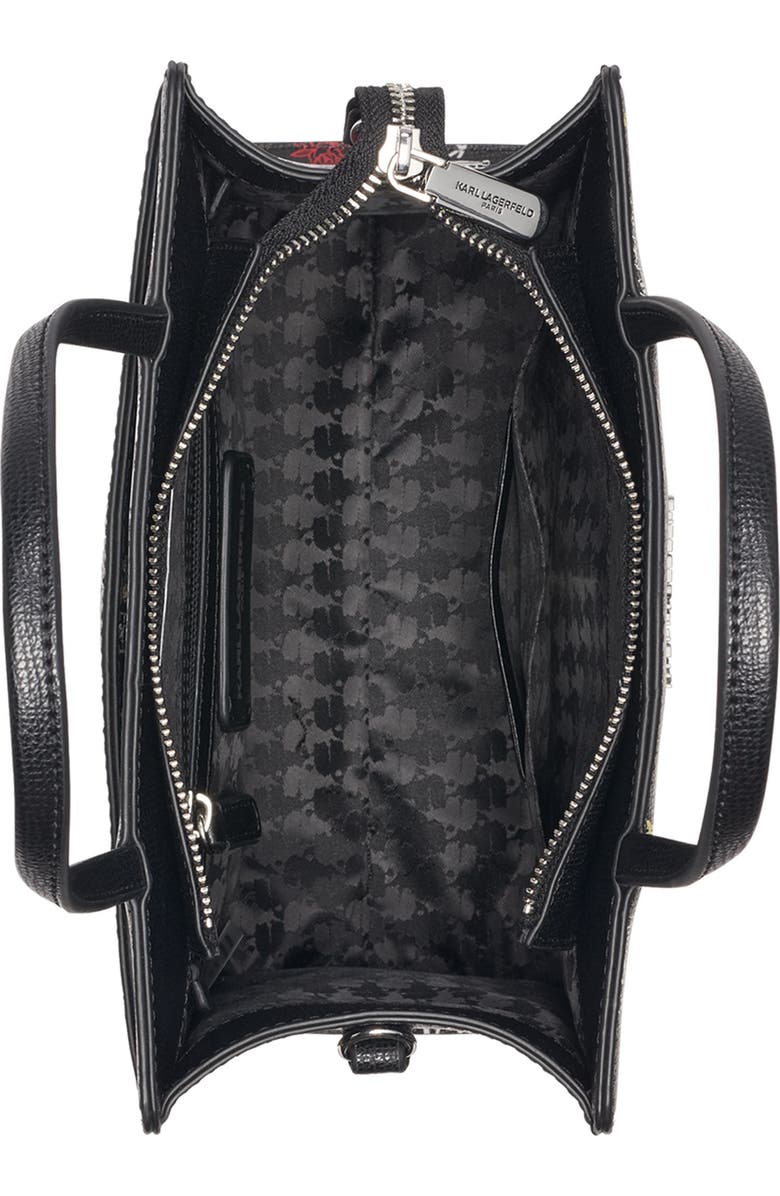 KARL LAGERFELD PARIS Maybelle Satchel, Alternate, color, Black Multi