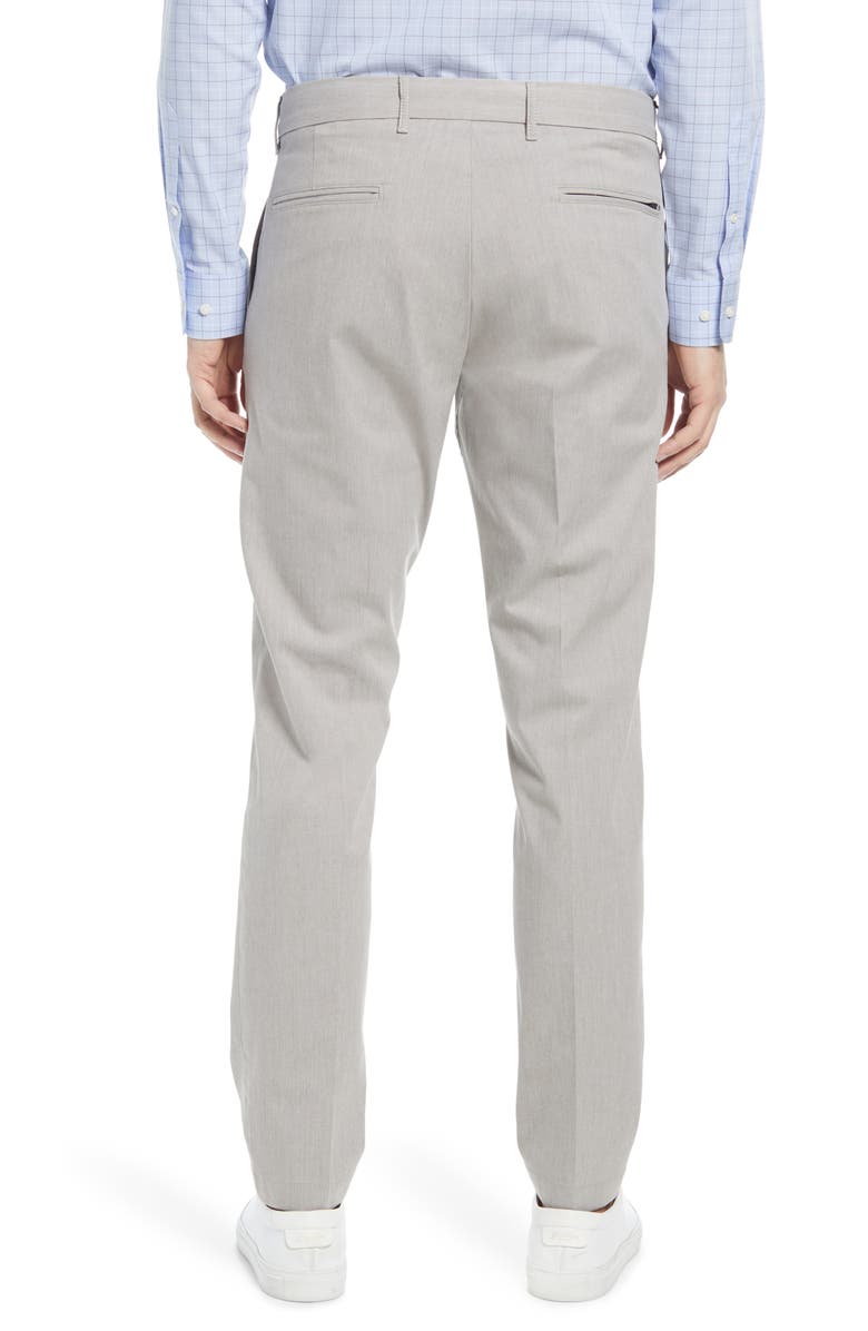 Nordstrom Slim Fit CoolMax<sup>®</sup> Flat Front Performance Chinos, Alternate, color, Grey Opal Heather
