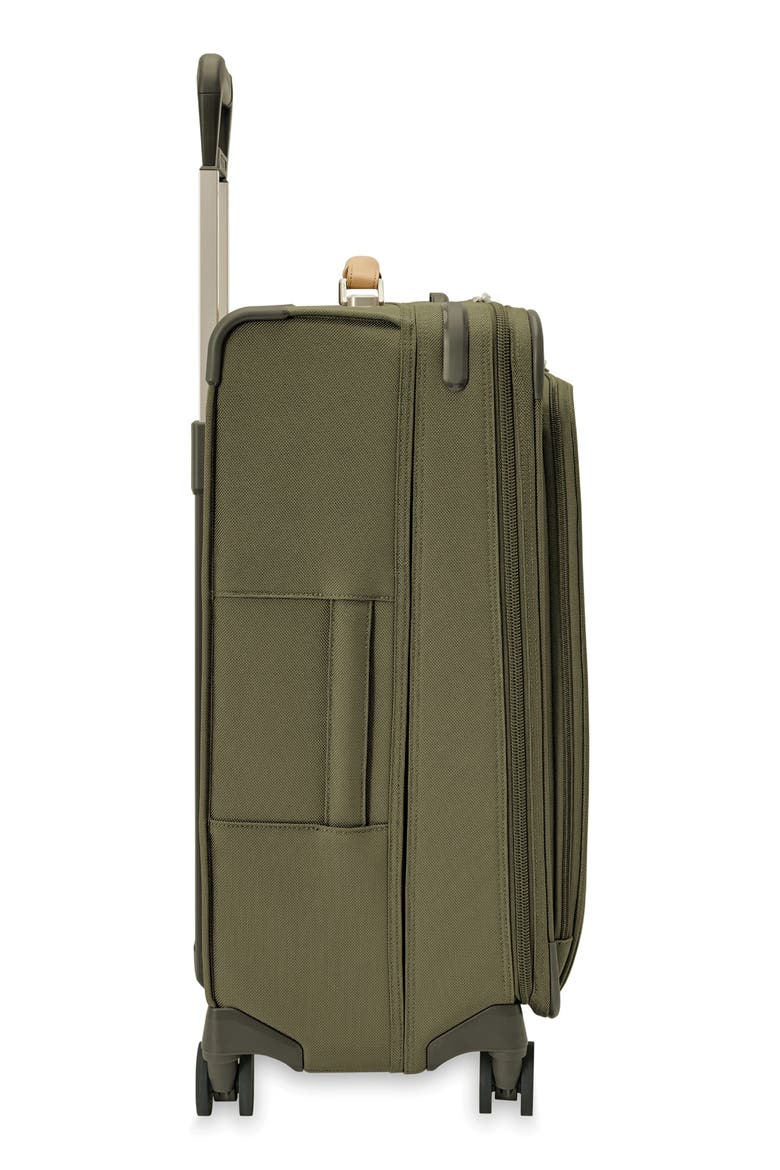 Baseline 26-Inch Medium Expandable Spinner Suitcase, Alternate, color, OLIVE