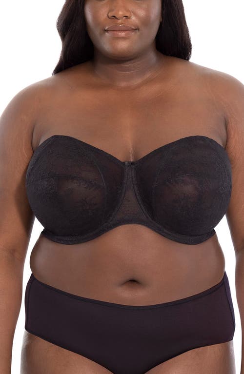 Goddess Verity Full Figure Underwire Multiway Strapless Bra in Black at Nordstrom, Size 38L