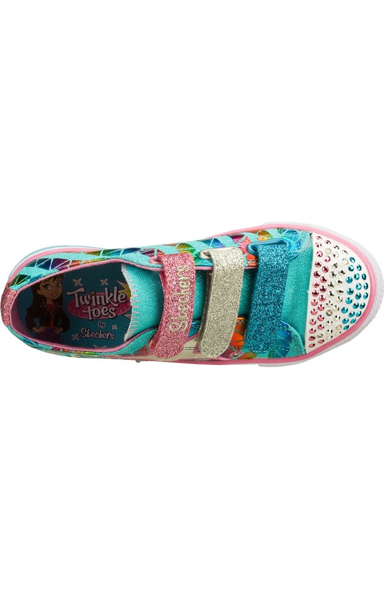 SKECHERS 'Twinkle Toes - Shuffles' Light-Up Sneaker, Alternate, color,
