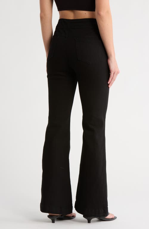 Vigoss Ace High Waist Flare Leg Pants In Black