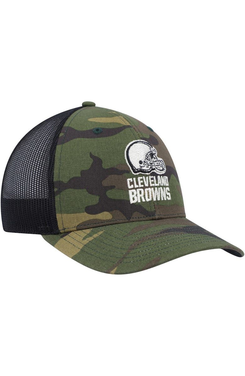 '47 Men's '47 Camo/Black Cleveland Browns Trucker Adjustable Hat, Alternate, color, 