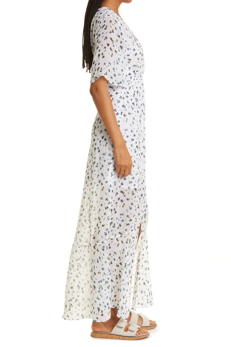 Tamar Floral Print Maxi Dress, Alternate, color, WHITE FLORAL