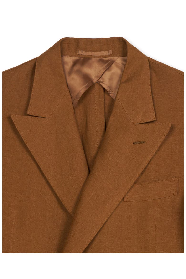 Marcello Linen Suit, Alternate, color, Brown