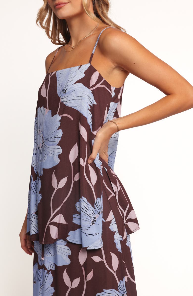 Petal & Pup Angie Square Neck Sleeveless Top, Alternate, color, Blue Poppies