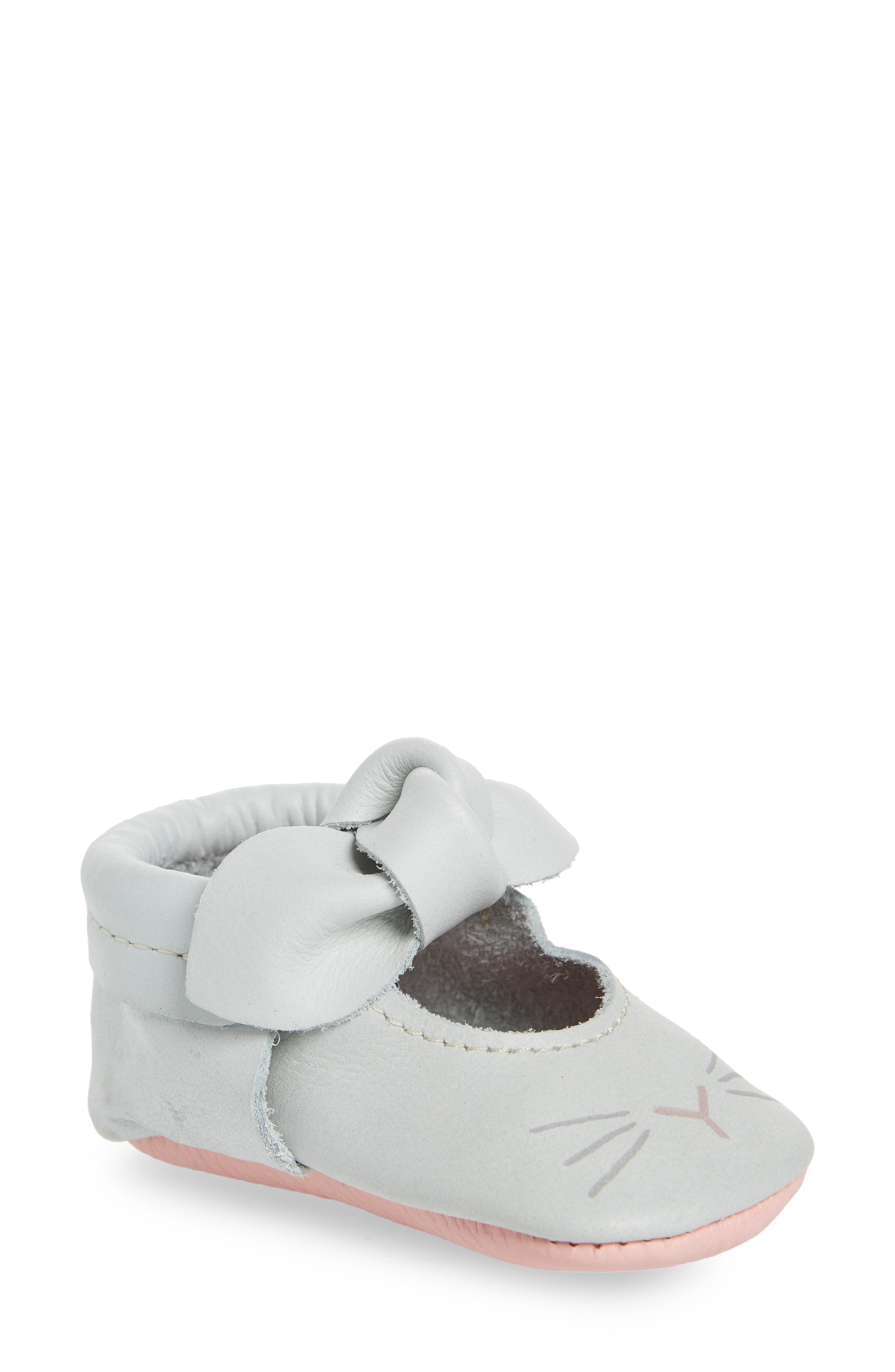 Freshly Picked Bow Crib Shoe, Main, color, 