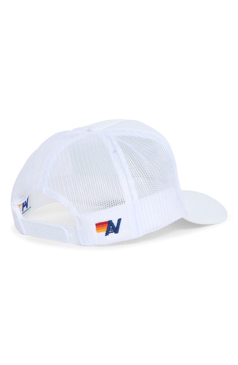 Aviator Nation Signature as Vintage Low Rise Trucker Hat, Alternate, color, White