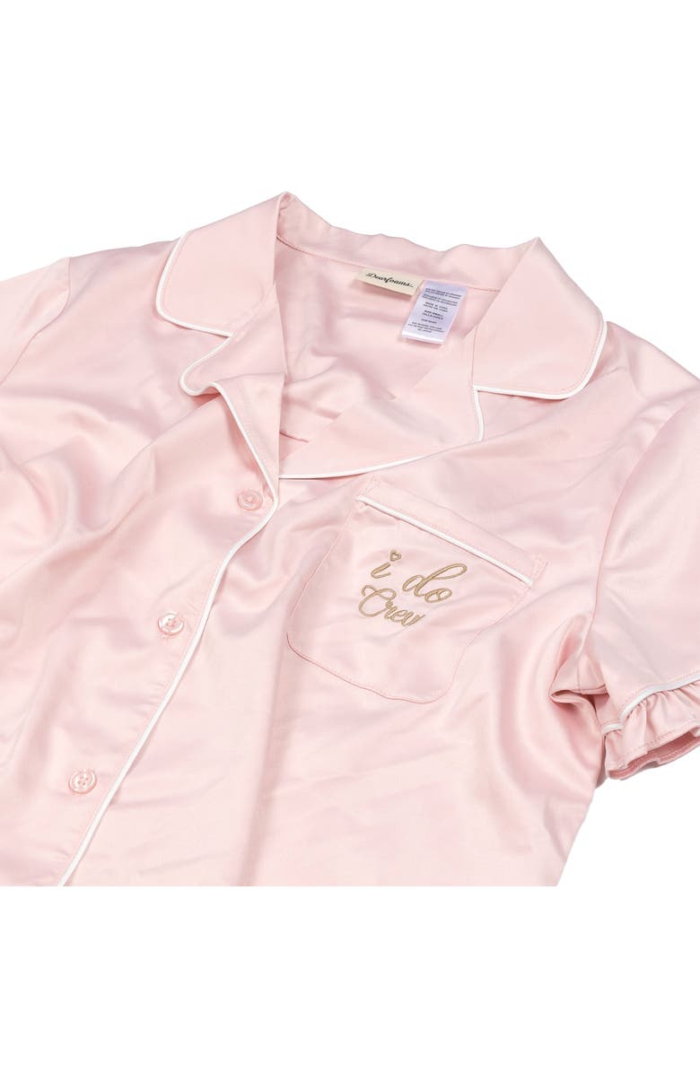 DEARFOAMS I Do Bridal Short Pajama Set, Alternate, color, Pink