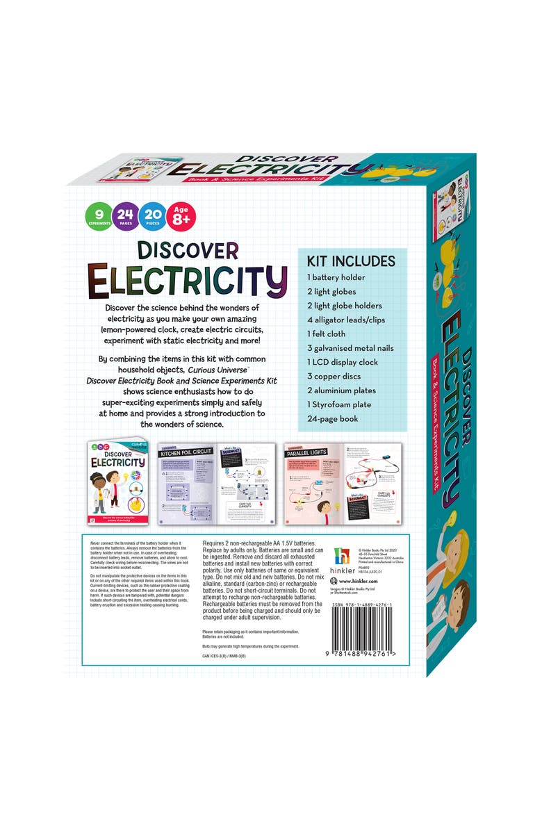 Curious Universe Discover Electricity STEM Experiments Kit, Alternate, color,