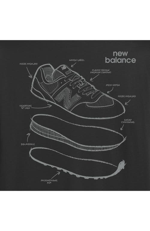 NEW BALANCE NEW BALANCE 574 SHOE SCHEMATIC GRAPHIC T-SHIRT