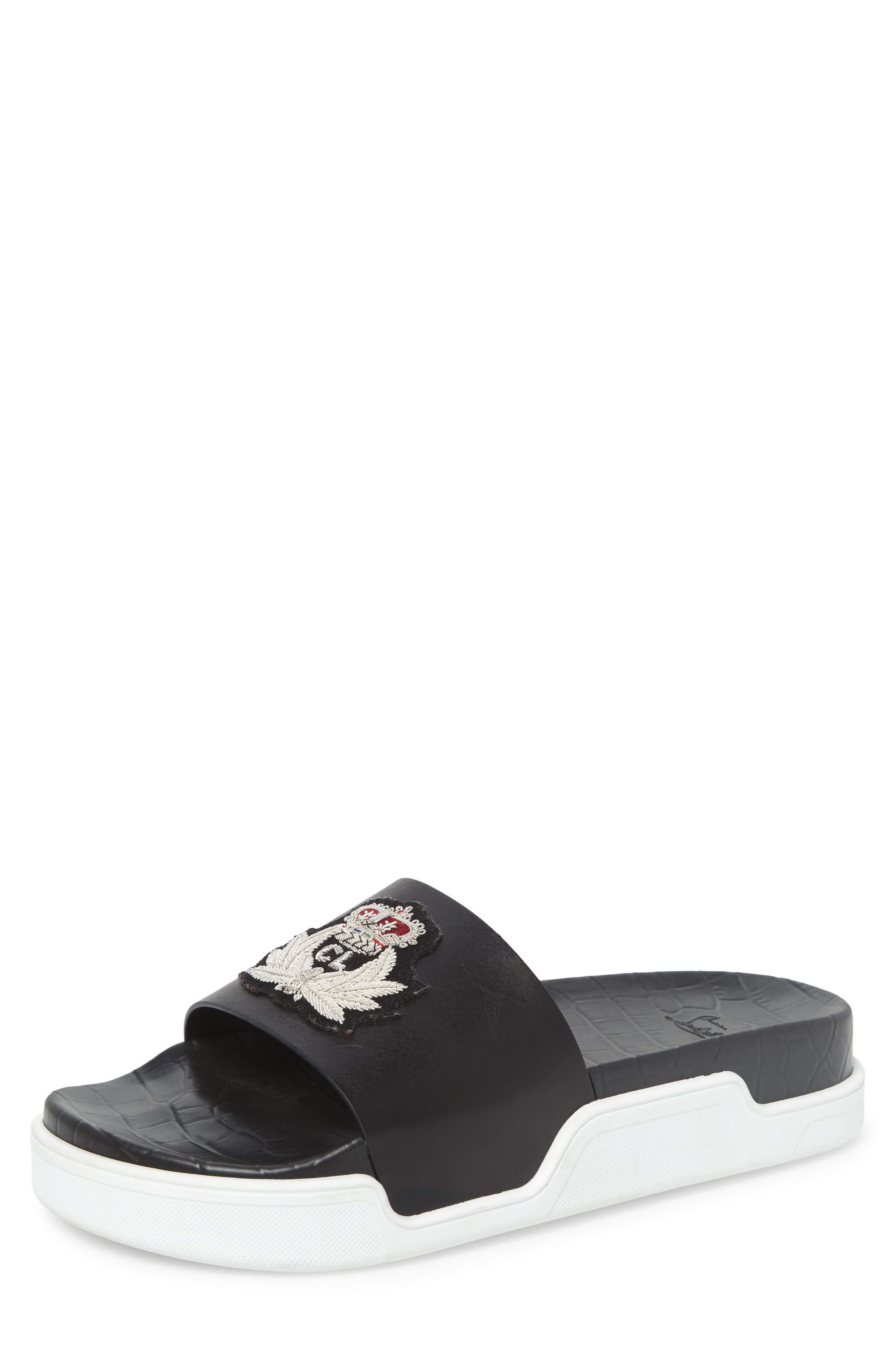 Christian Louboutin Pool Beau Sport Slide, Main, color, 