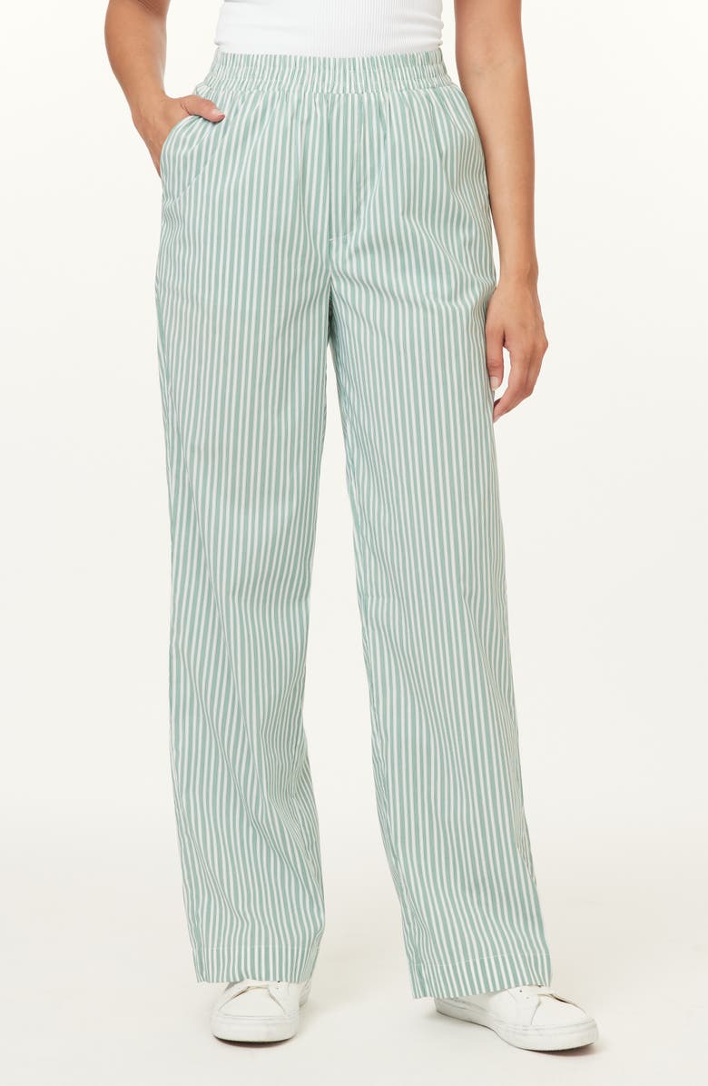 Scotch & Soda Elastic Waist Pants, Alternate, color, Eden White