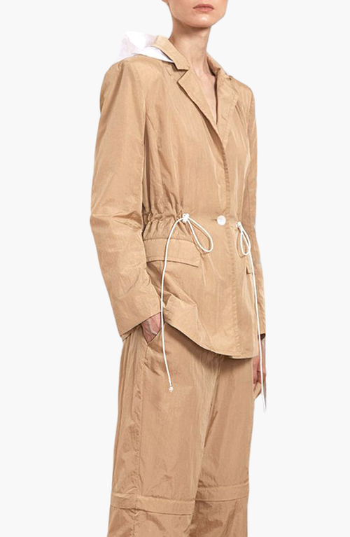 Caalo Water Resistant Travel Blazer In Camel