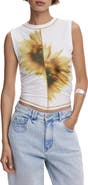 Desigual Split Floral Tank