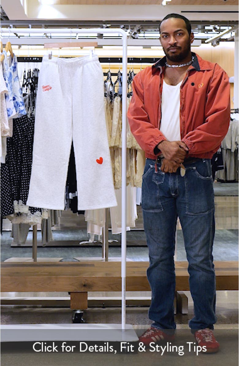 Kids' A Gallon Embroidered Wide Leg Sweatpants, sales video thumbnail