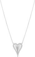 SHYMI Cubic Zirconia Pavé Heart Pendant Necklace
