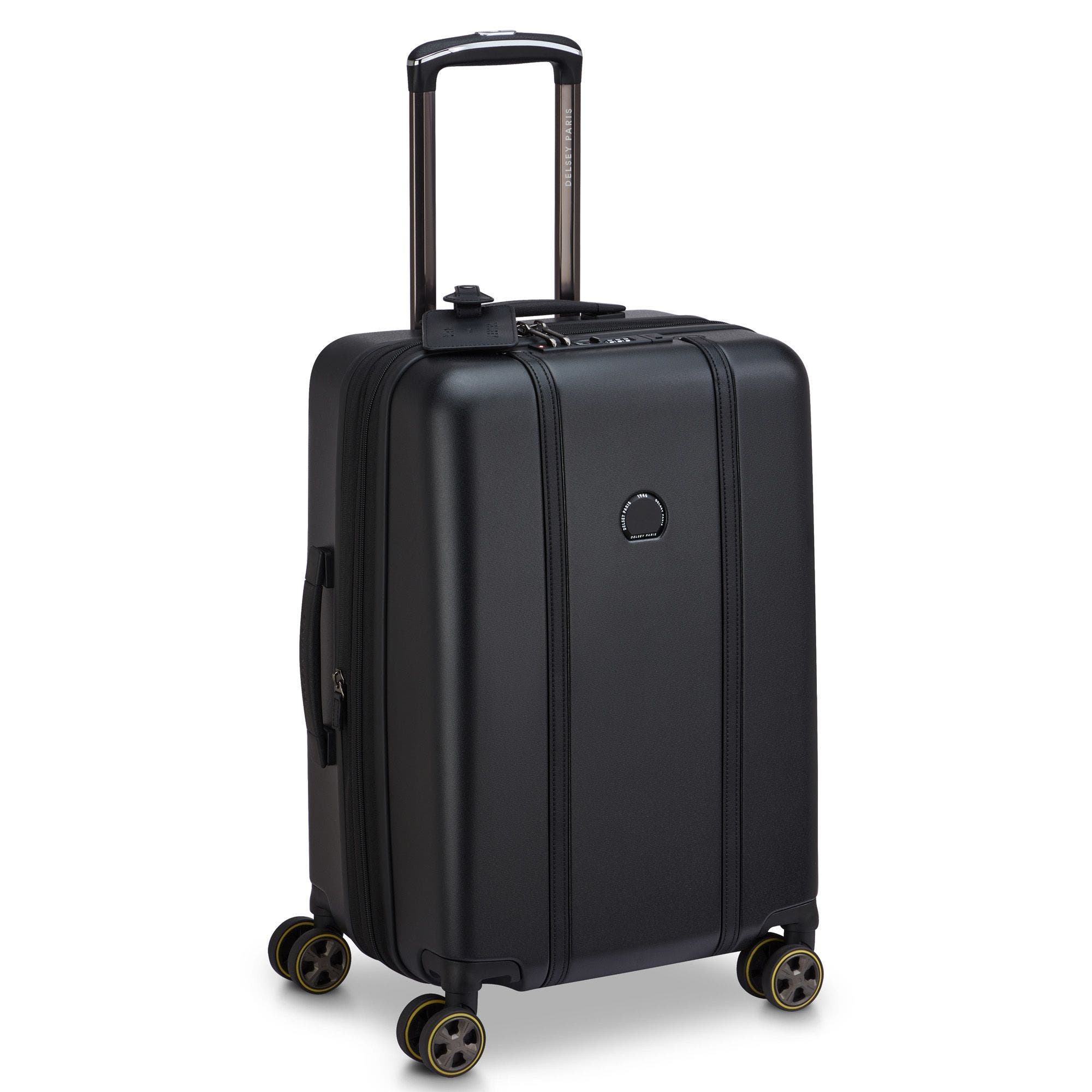 Delsey Paris Cadence 20" Expandable Carry-On, Main, color, Deep Black