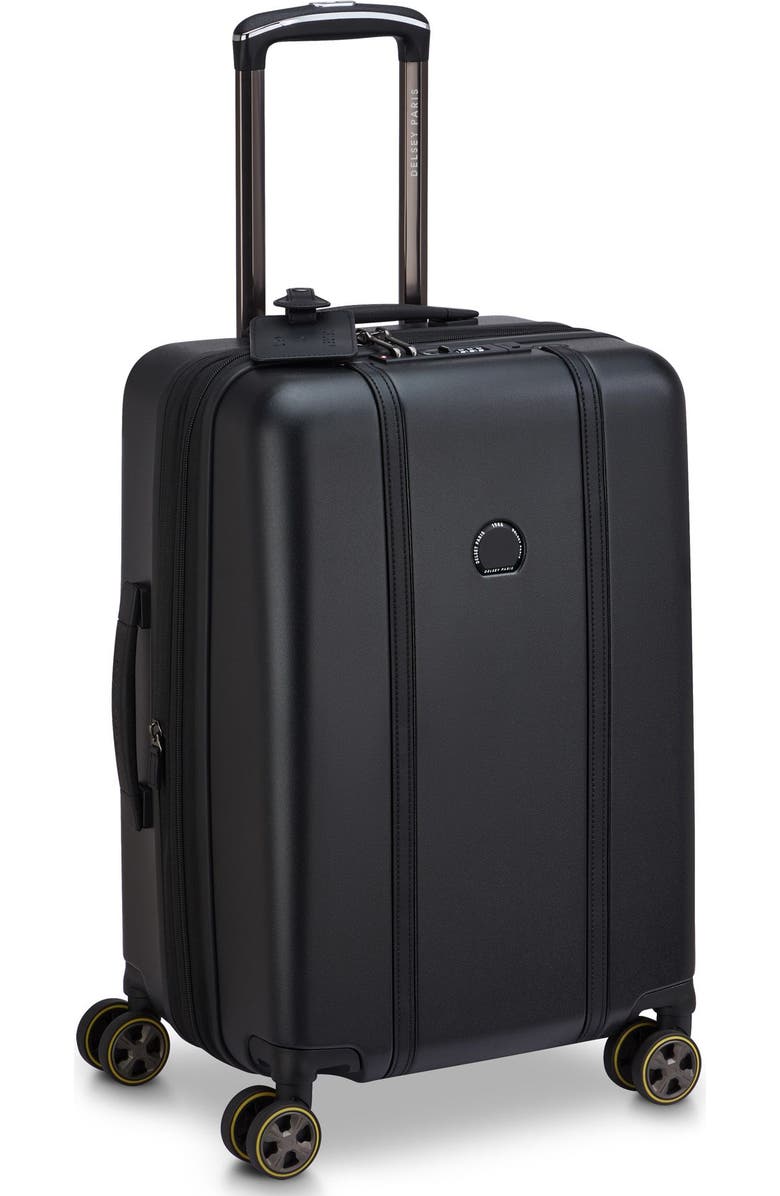 Delsey Paris Cadence 20" Expandable Carry-On, Main, color, Deep Black
