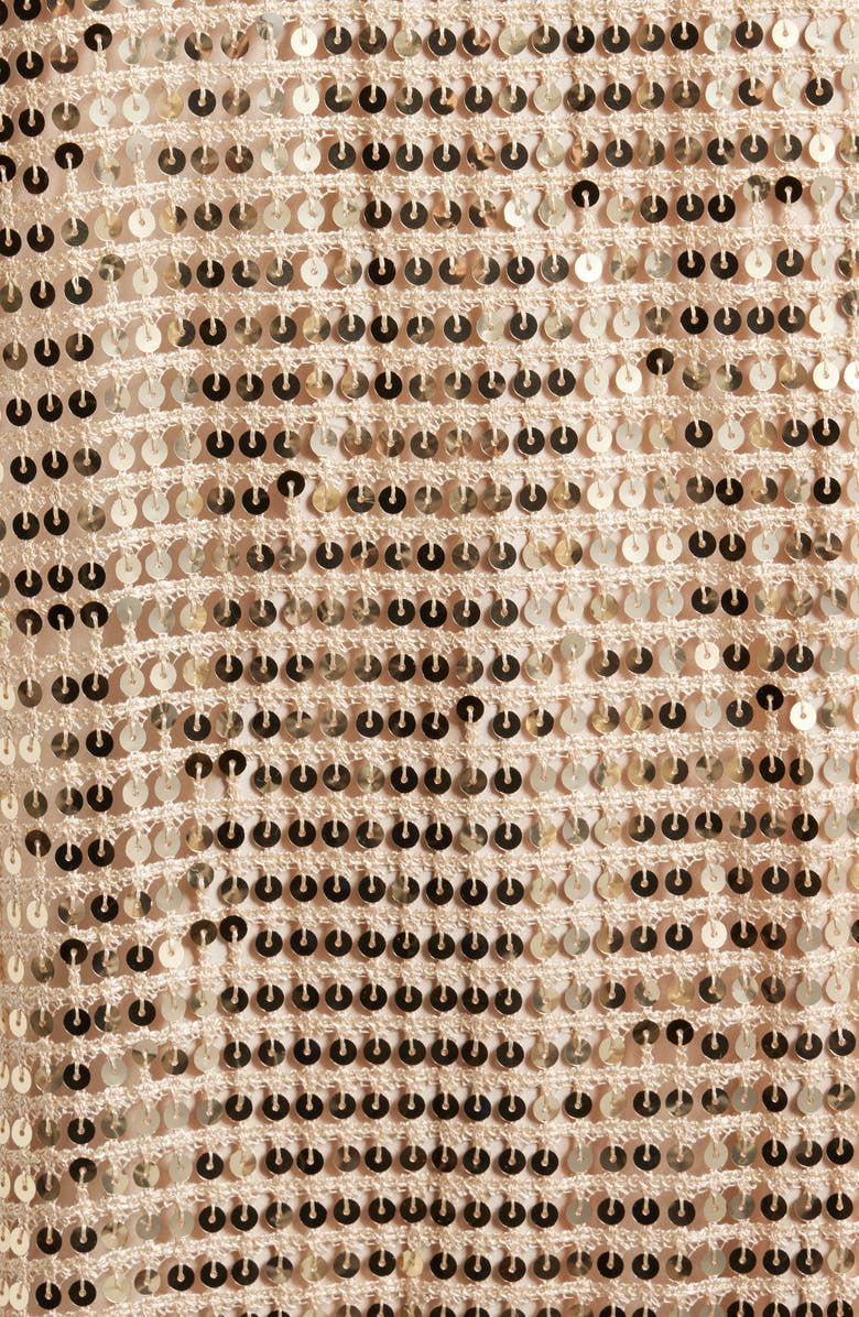 Saylor Stara Sequin Cocktail Shift Minidress, Alternate, color, Gold