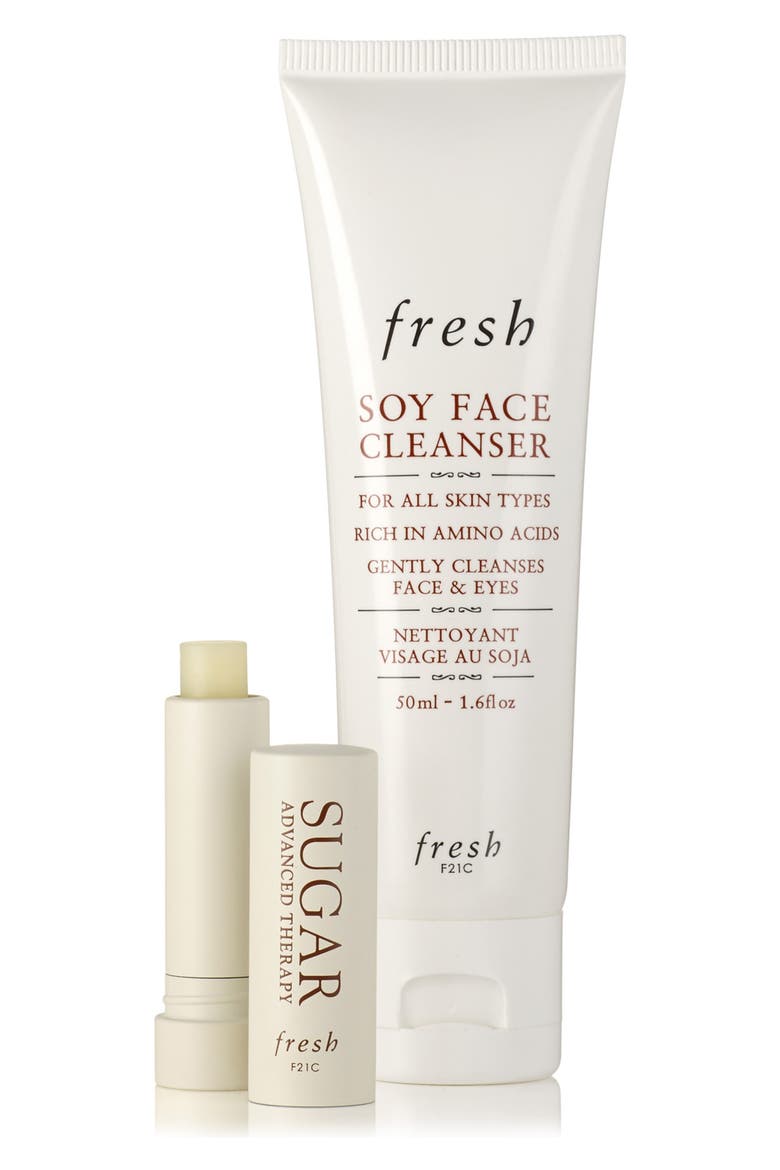 Enchanted Essentials Travel Size Soy Face Cleanser® & Sugar Lip Treatment Set, Alternate, color, NO COLOR