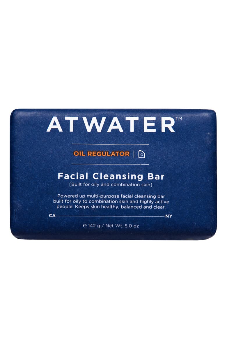 ATWATER Oil Regulator Facial Cleansing Bar, Main, color, 
