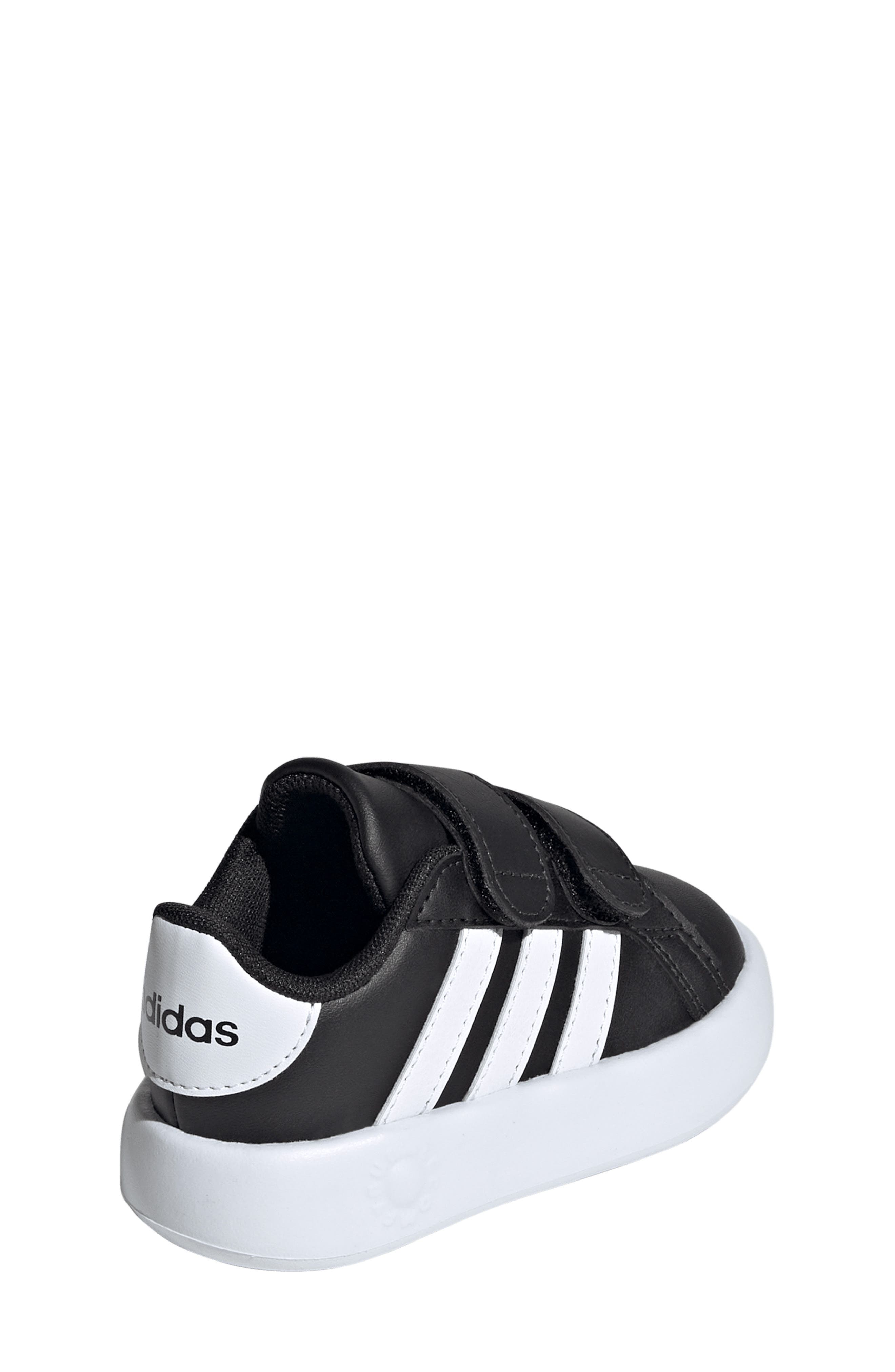 adidas Kids' Grand Court Tennis Shoe, Alternate, color, Core Black/ Footwear White