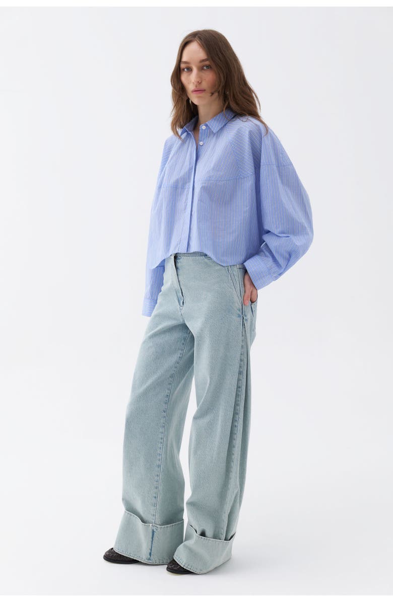 Nocturne Oversized Button-Up Shirt, Alternate, color, 