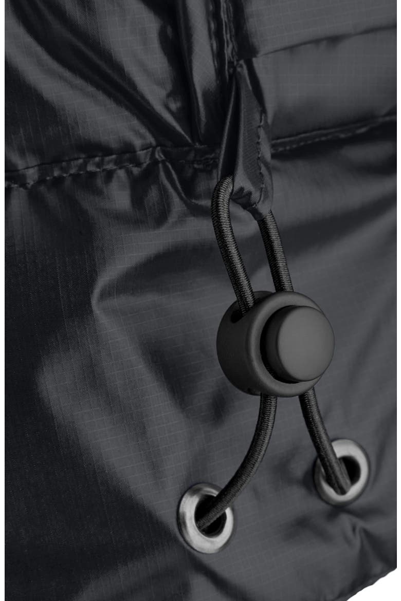 Crofton Water Resistant Packable Quilted 750-Fill-Power Down Jacket, Alternate, color, BLACK