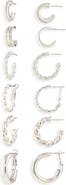 Tasha Set of 6 Assorted Huggie Hoop Earrings