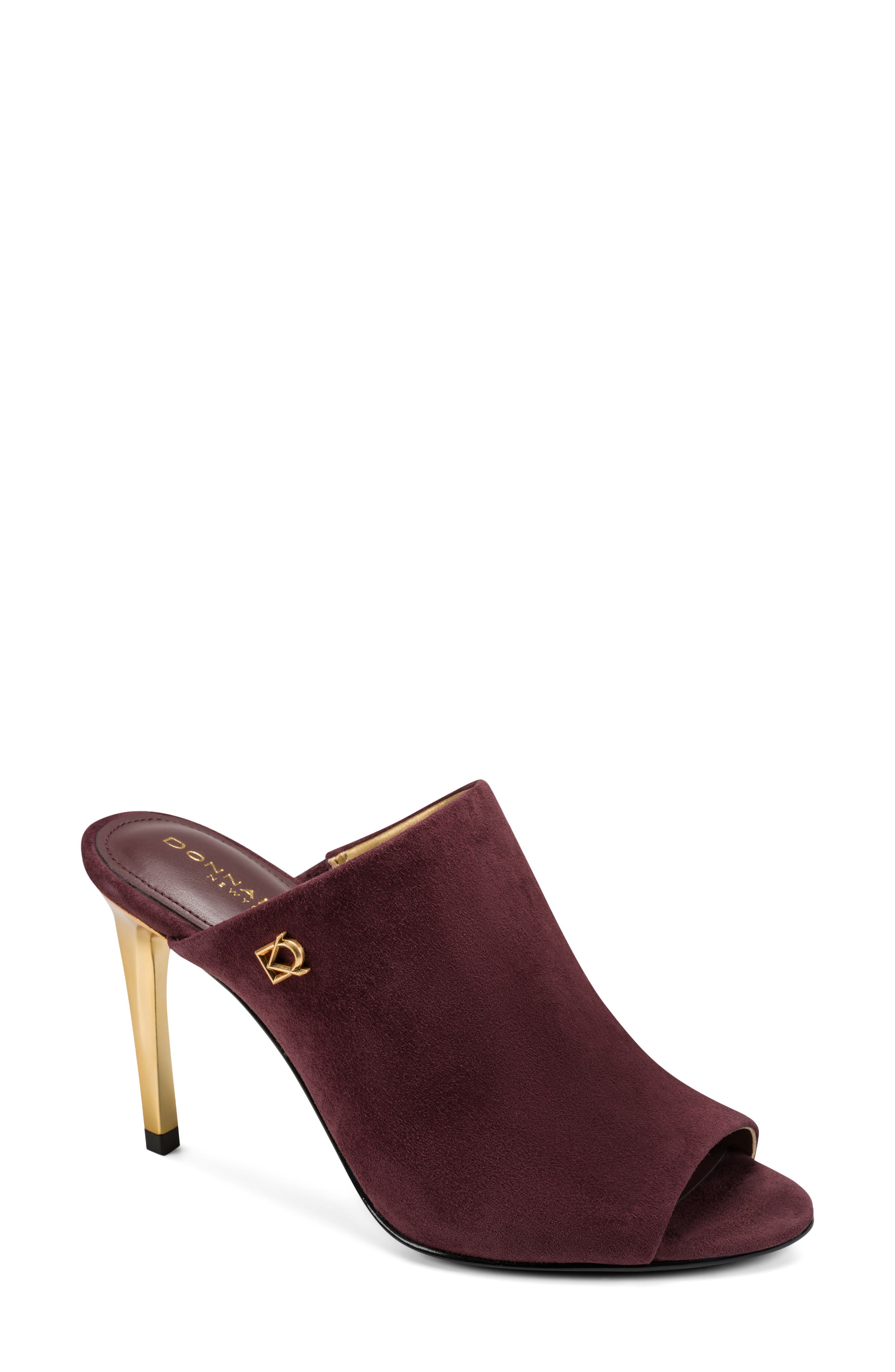 Donna Slide Sandal, Main, color, BLACK CHERRY