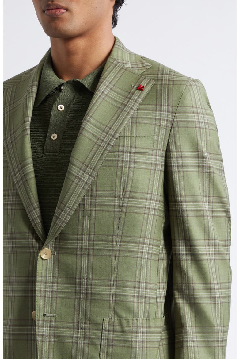 Delain Check Wool Sport Coat, Alternate, color, VERDE SEGR 600