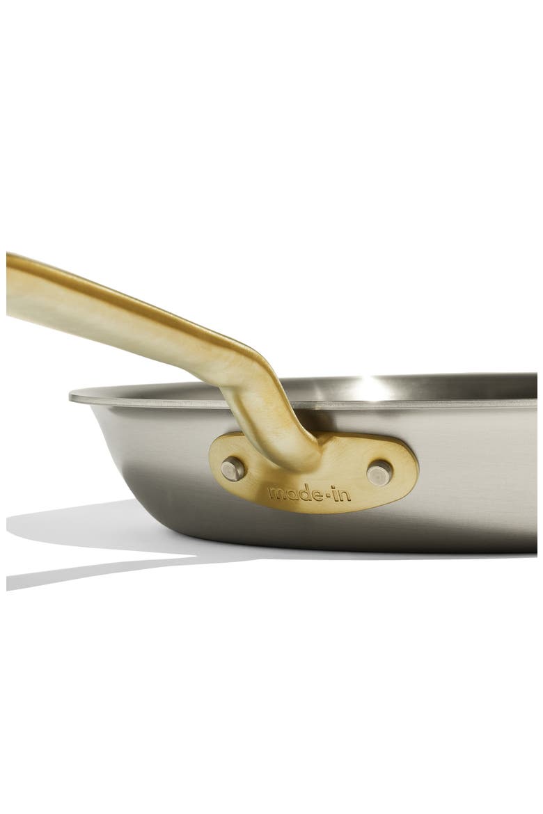 10-Inch Stainless Clad Fry Pan, Alternate, color, STAINLESS