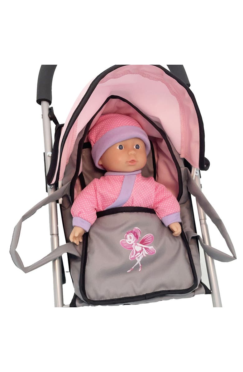 DIMIAN Bambolina Doll Buggy Set Includes 11.5" (29Cm) Soft Doll 
Carrier Cot 3+, Alternate, color, Multicolored