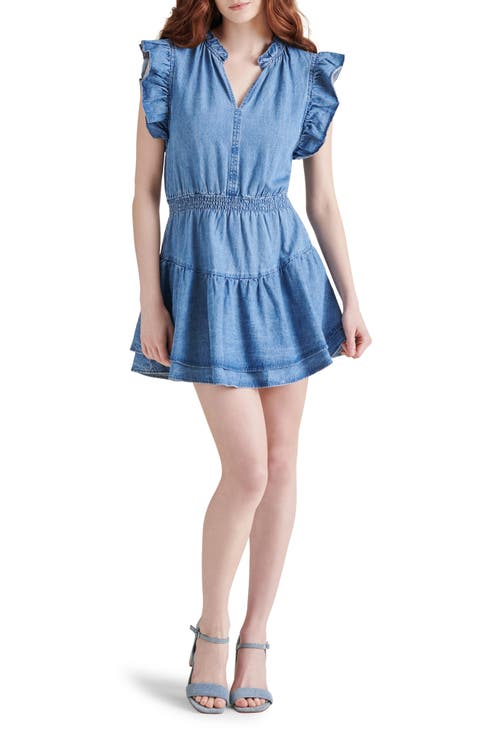 Women's Cap Sleeve Denim Dresses | Nordstrom