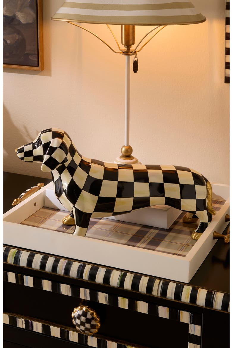 Courtly Check Hand Painted Dachshund Figurine | Nordstrom