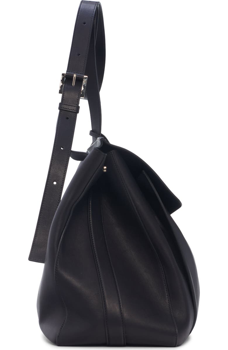 TOM FORD Large Besace Leather Messenger Bag, Alternate, color, Black