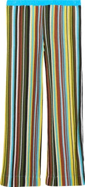STAUD Ali Open Stitch Stripe Pants