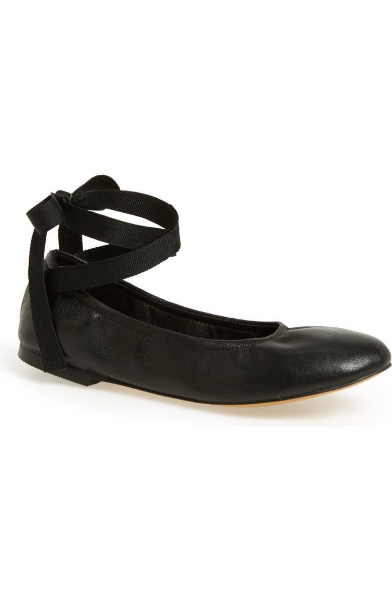 Steve Madden 'Meow' Ribbon Tie Flat, Main, color,